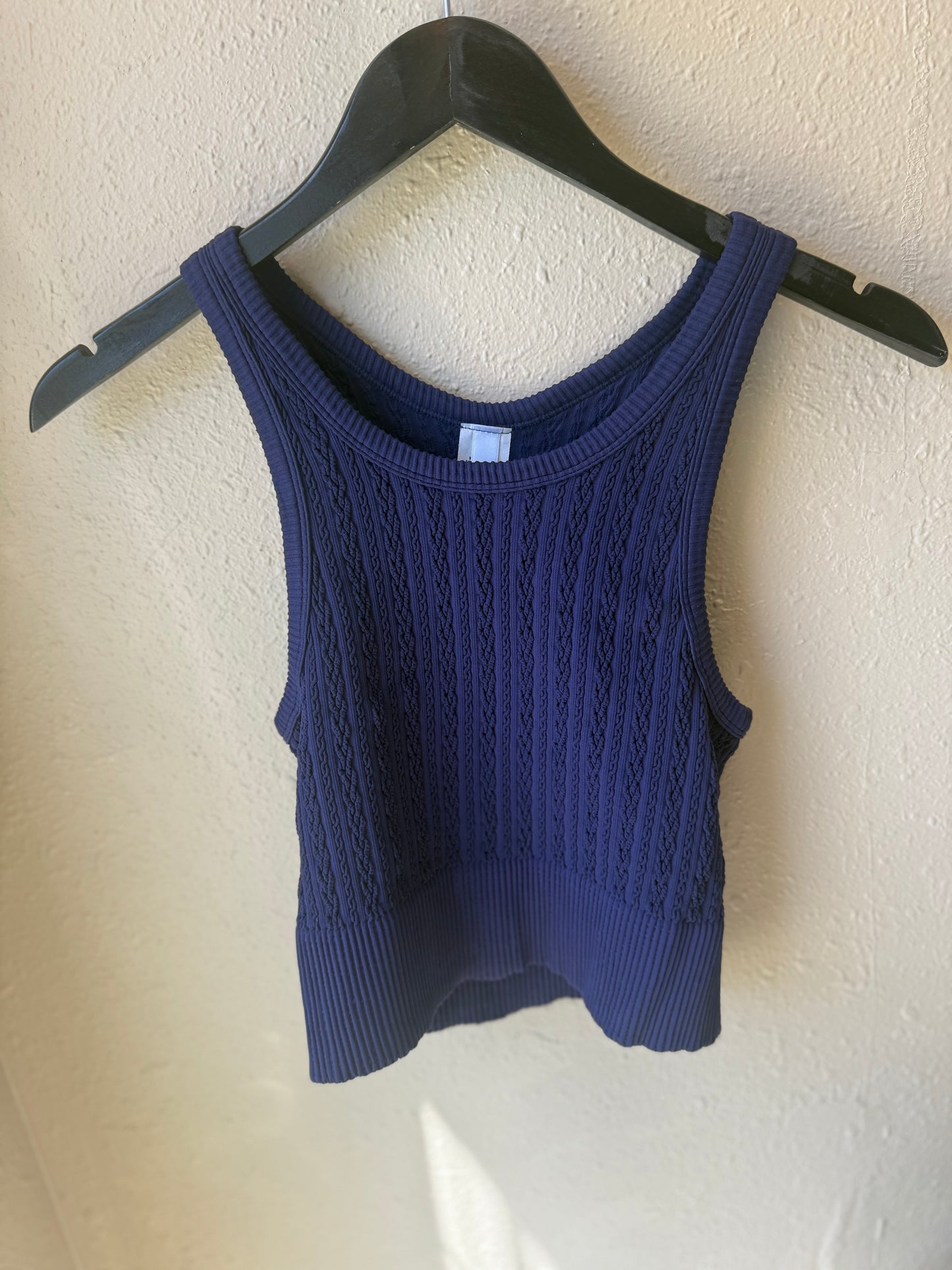 NIKKI TEXTURED CROP TANKS