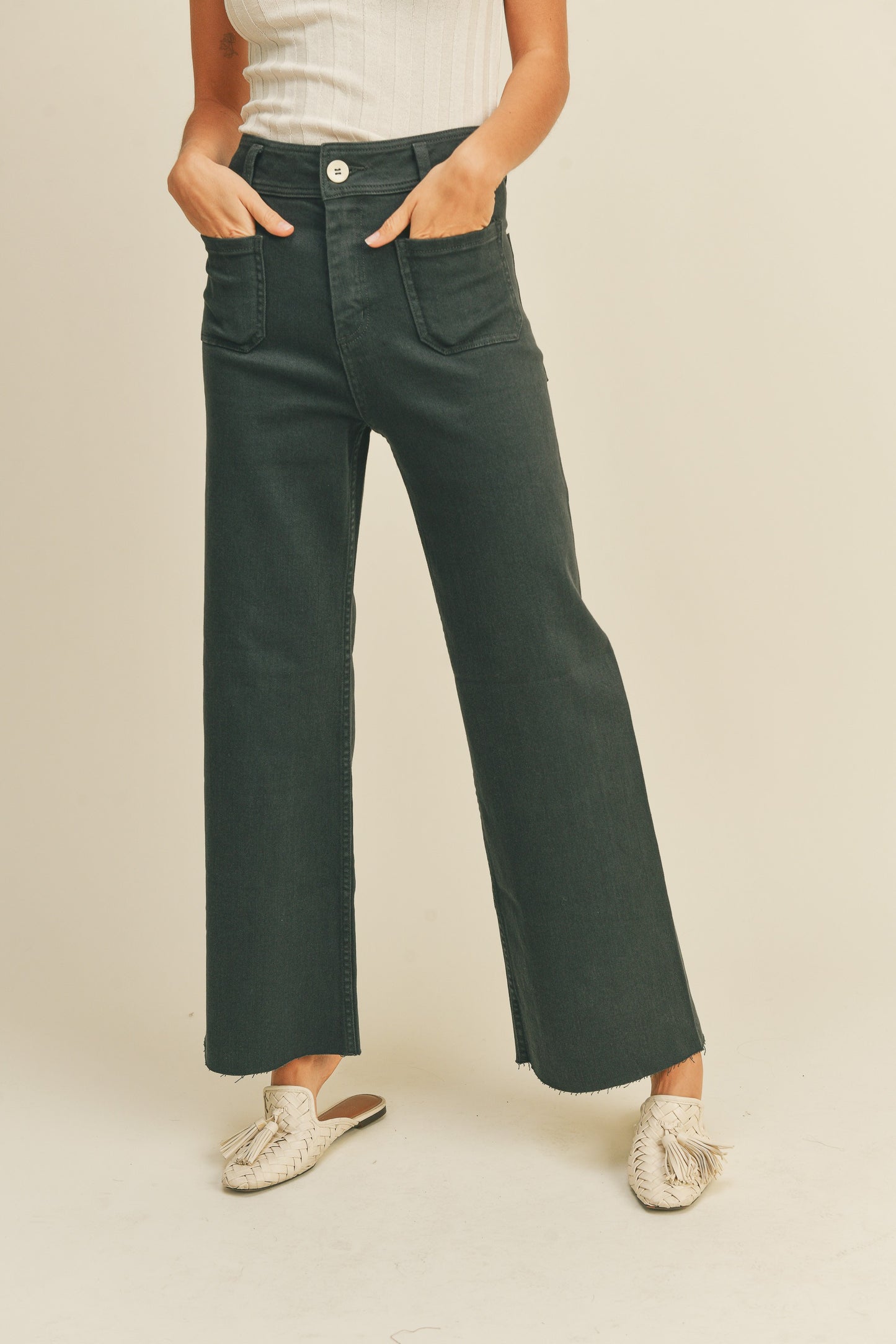 STRAIGHT WIDE LEG PANT