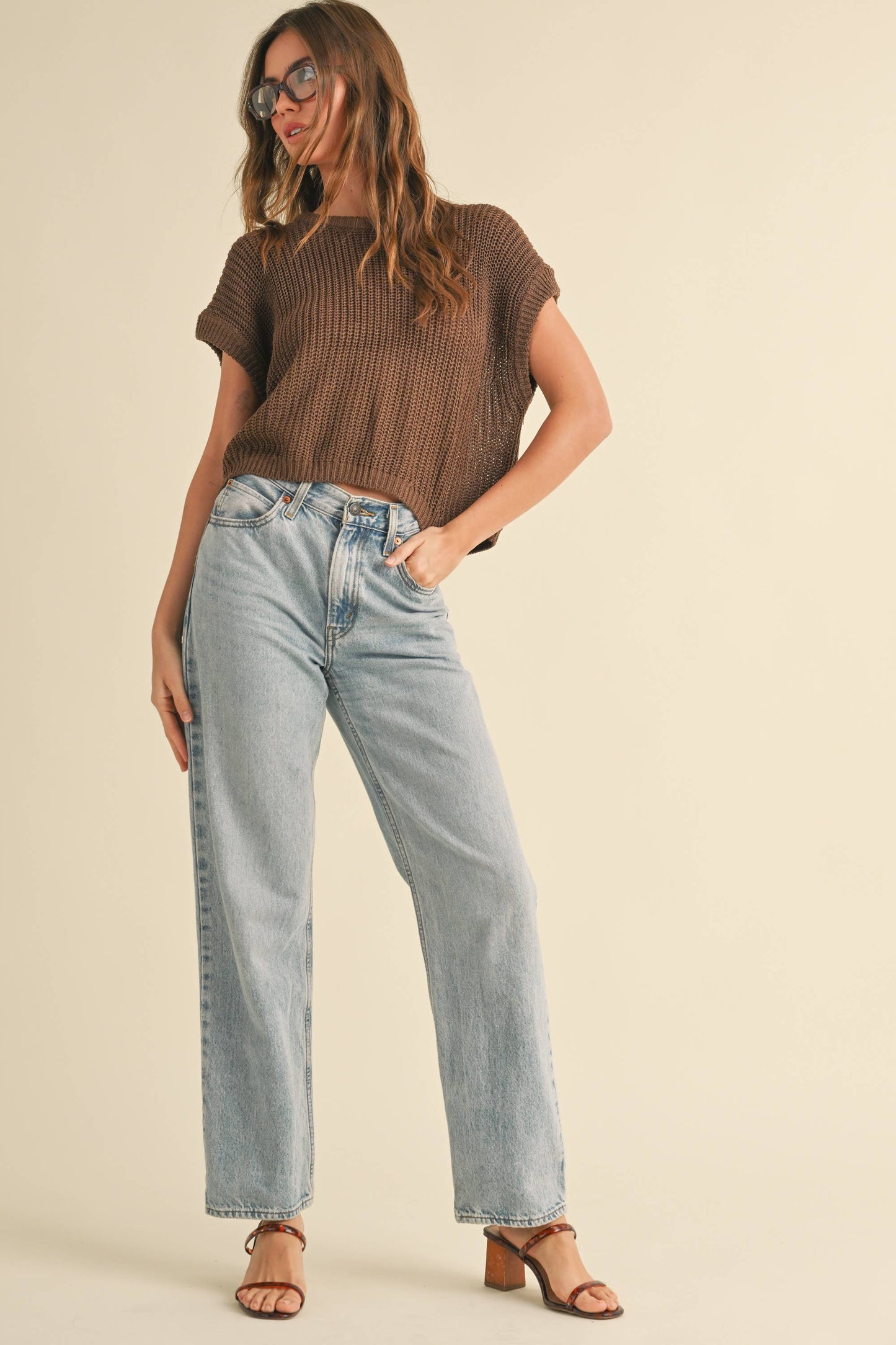ESPRESSO MYSELF KNITTED TOP