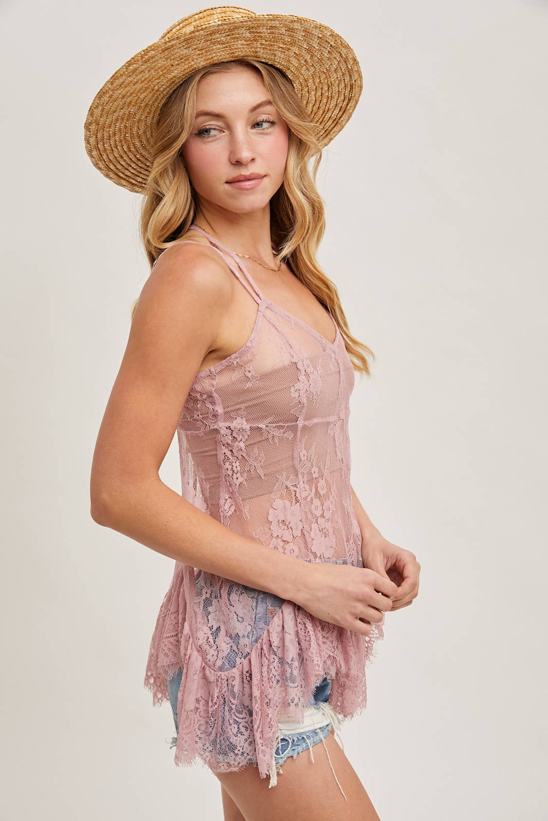 SHEER LACE TANK