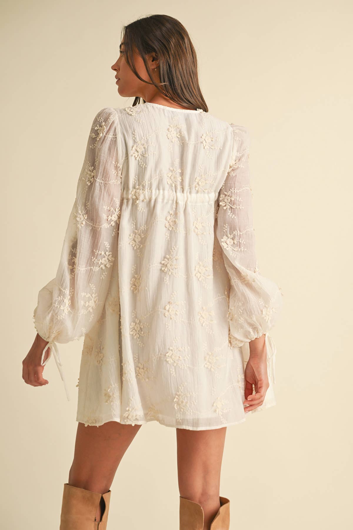 MISSED CALL EMBROIDERED DRESS