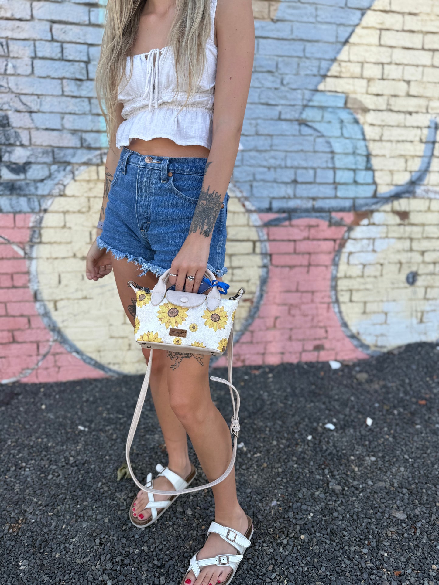 SUNFLOWER WRANGLER PURSE
