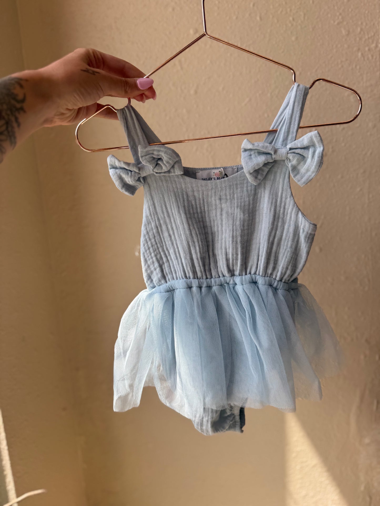 BLUE SKIES BABY ONESIE