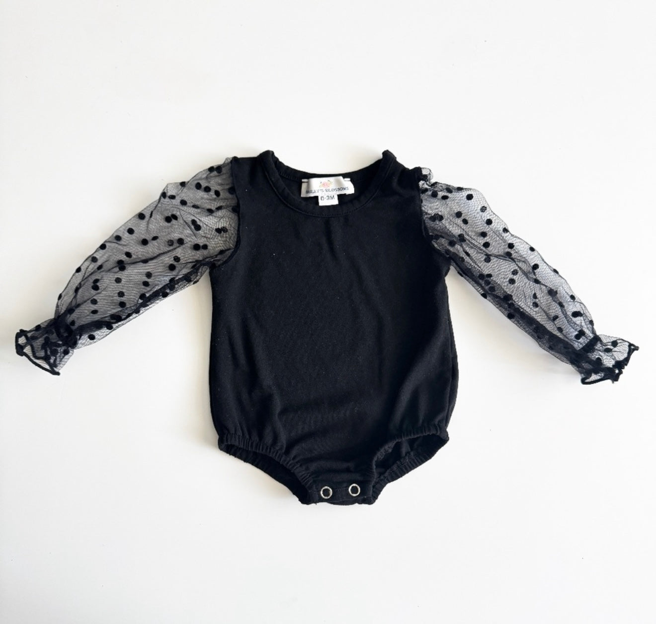 BAILEYS BLOSSOMS SHEER SLEEVE ONESIE