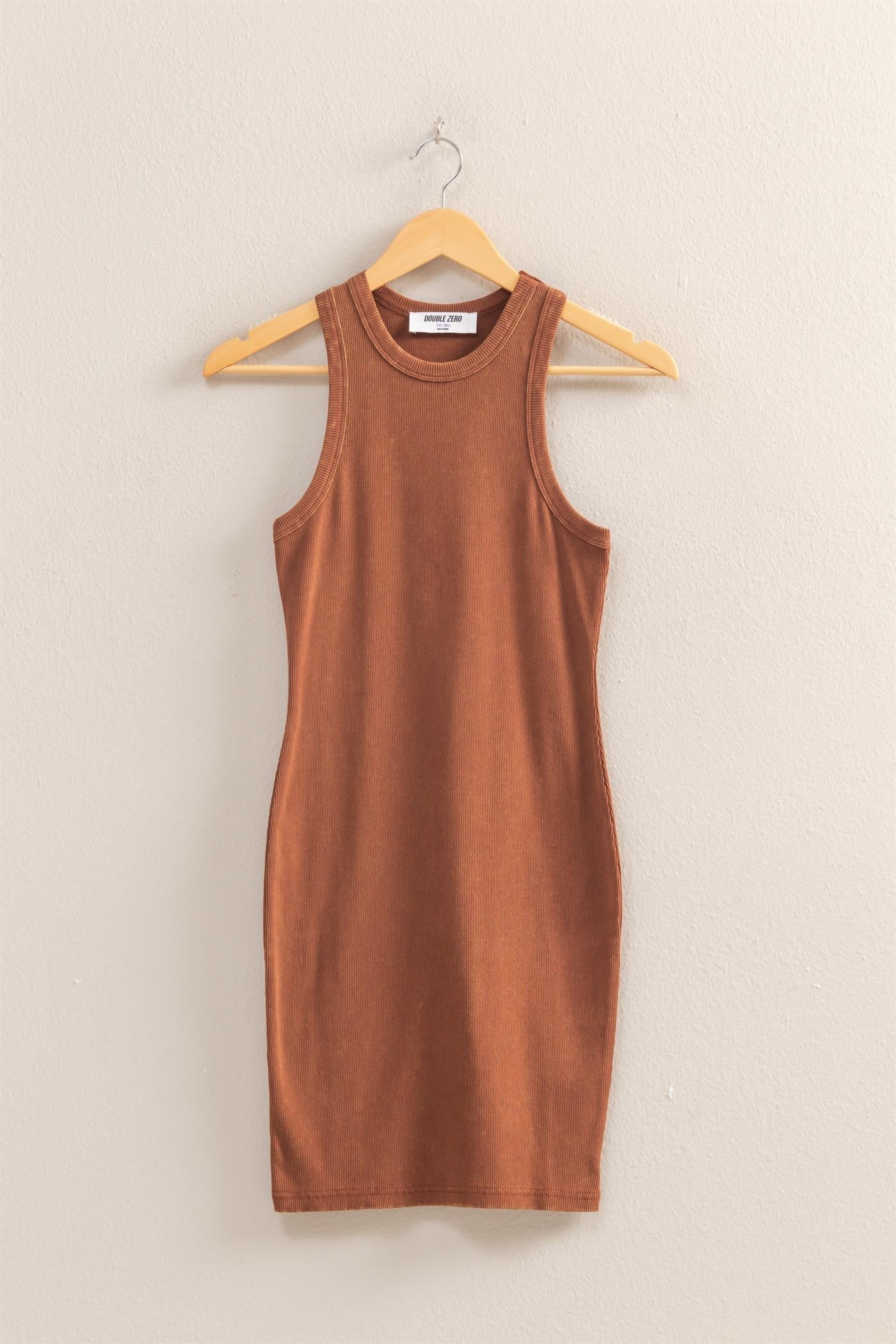 RIBBED MINI DRESS