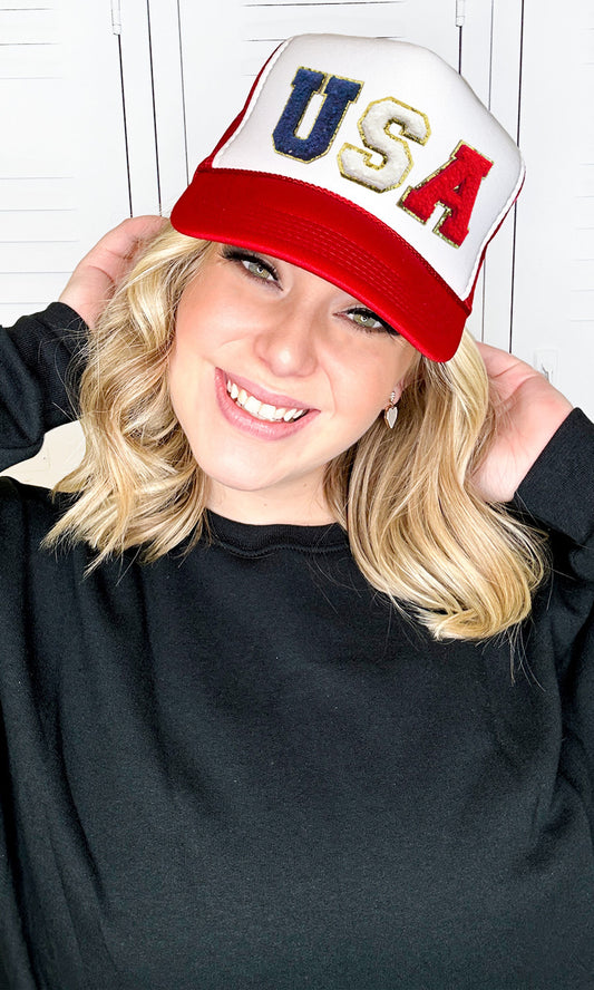 USA TRUCKER HAT