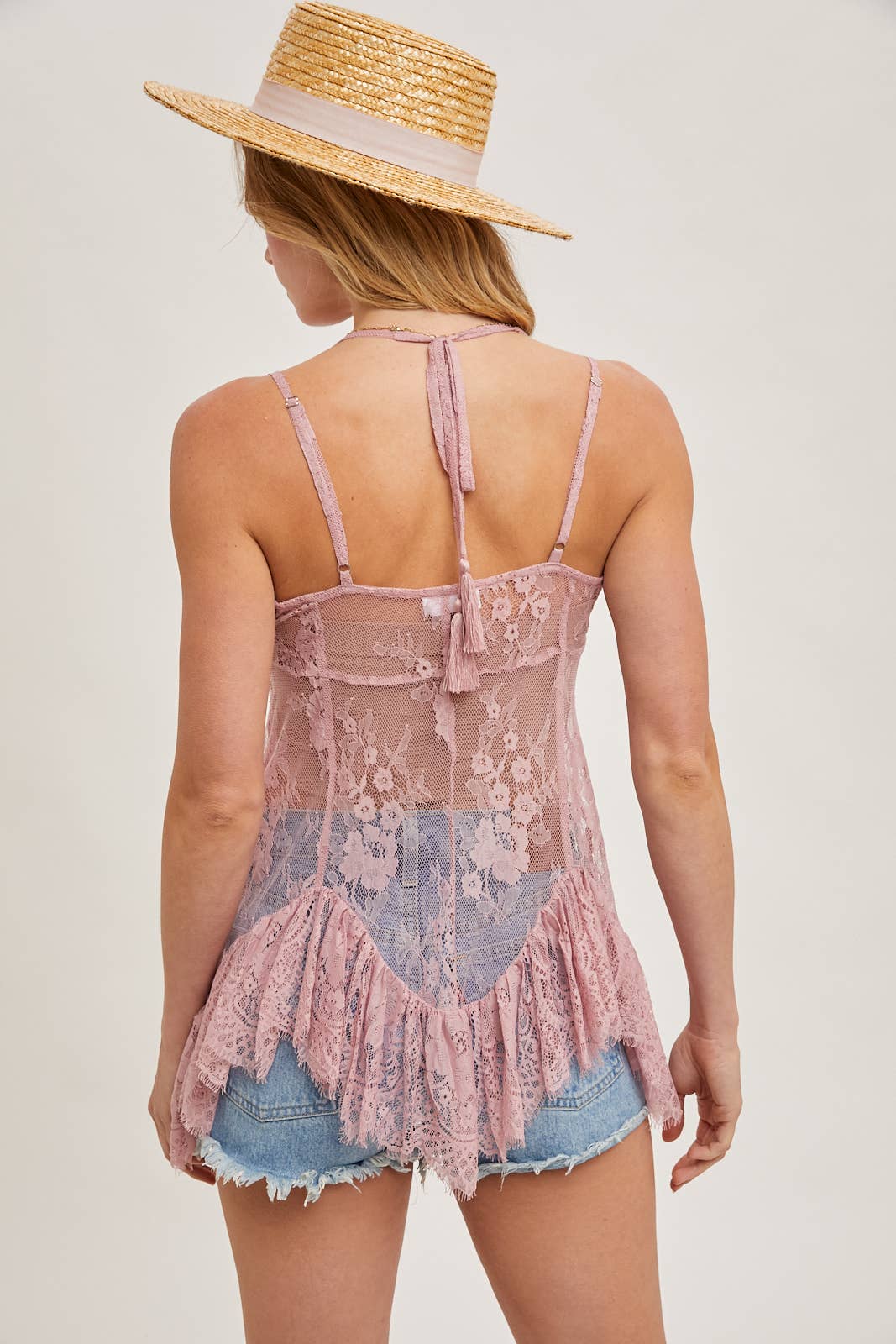SHEER LACE TANK