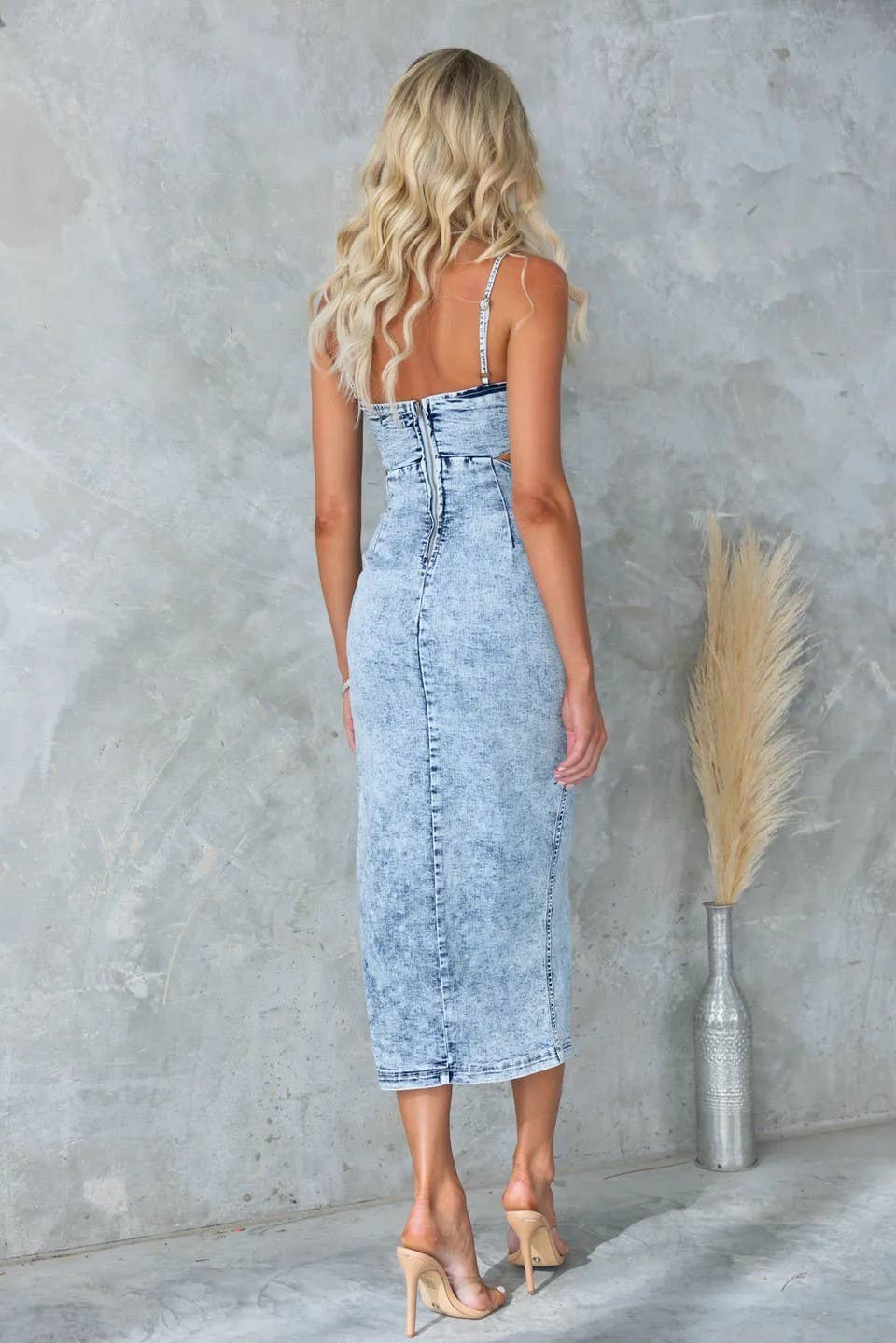 SATURDAY NIGHT DENIM DRESS