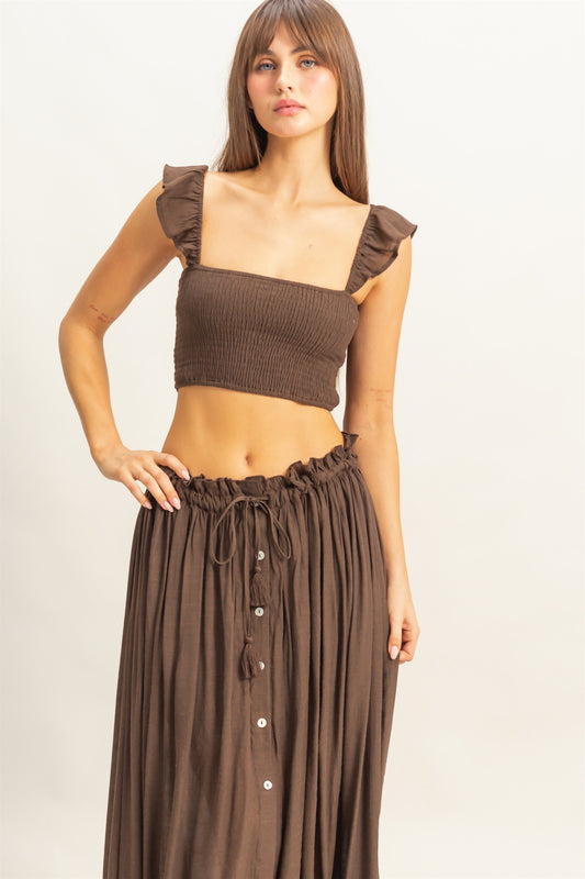 TERESA TOP AND SKIRT SET