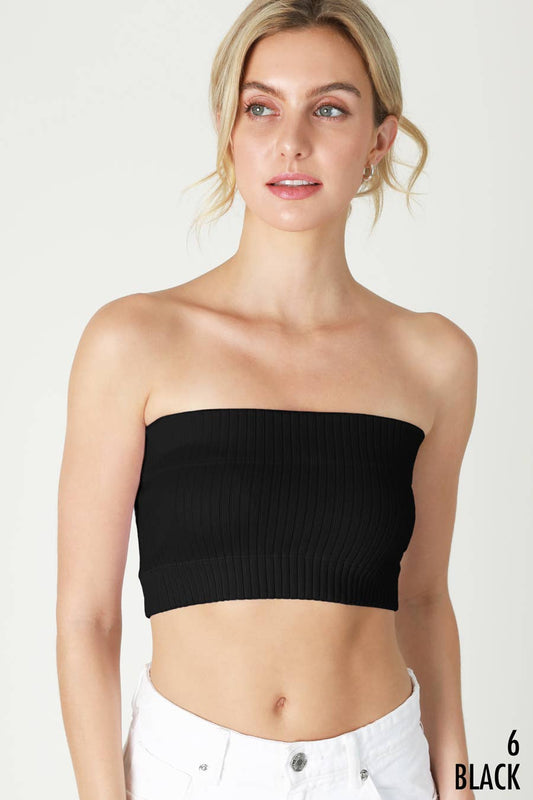 WIDE RIBBED TUBE TOP