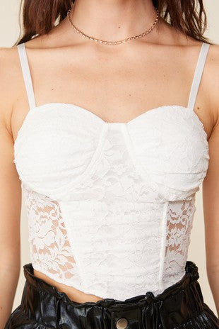LACY CORSET TOP