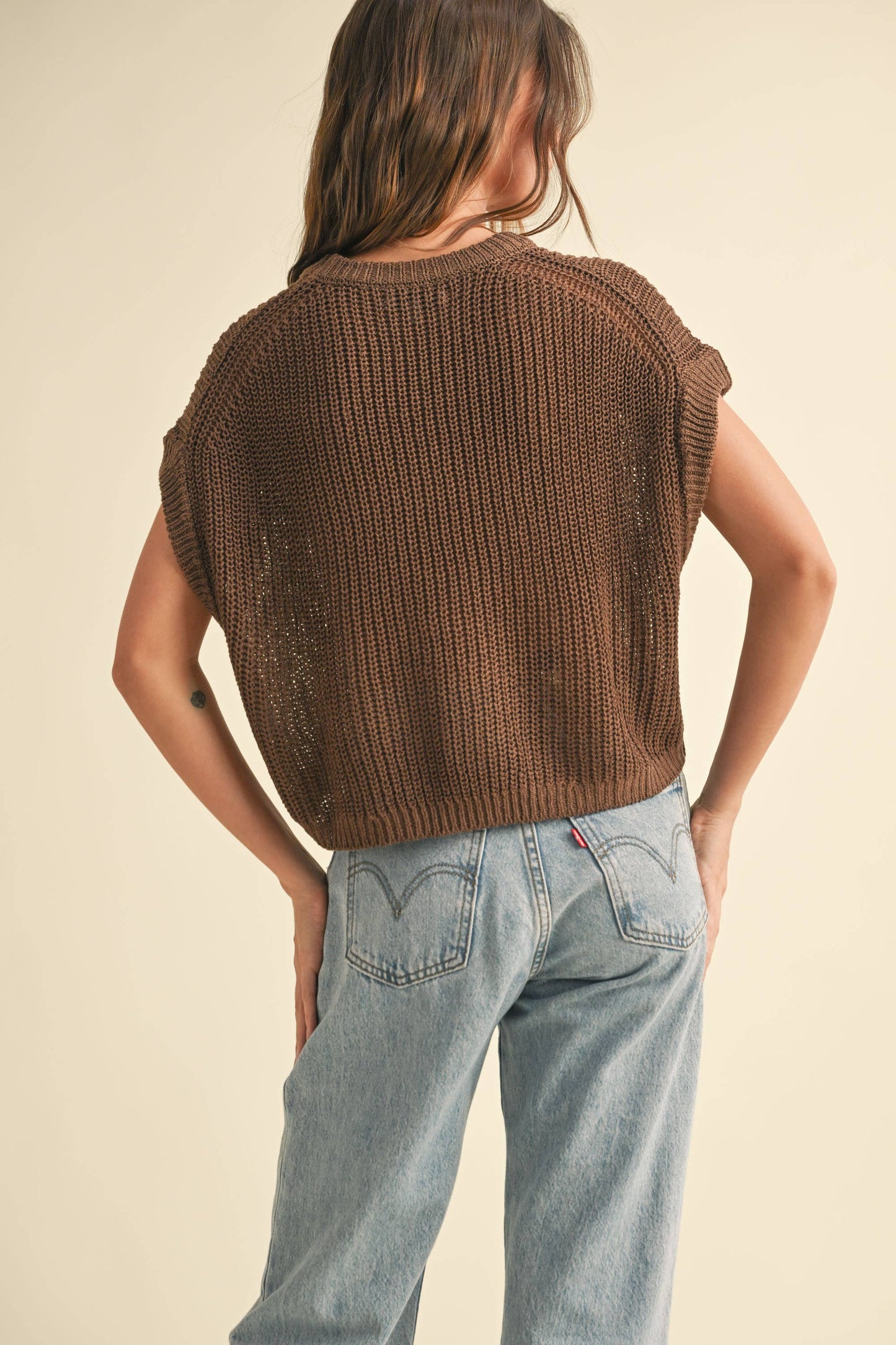 ESPRESSO MYSELF KNITTED TOP