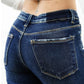 RISEN LOW RISE FLARE JEANS