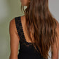 RIBBED LACE TANK