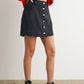 DENIM BUTTON SKIRT