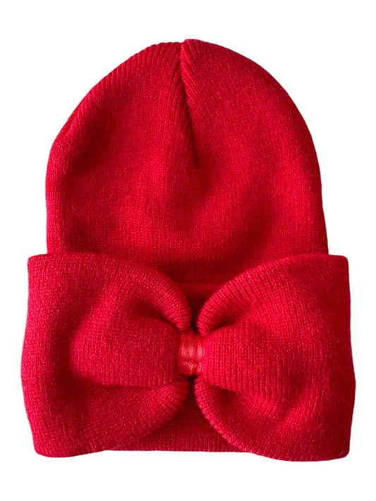 RED BOW BEANIE
