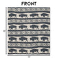 WRANGLER BUFFALO SLATE STRETCHY THROW