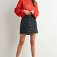 DENIM BUTTON SKIRT