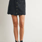 DENIM BUTTON SKIRT