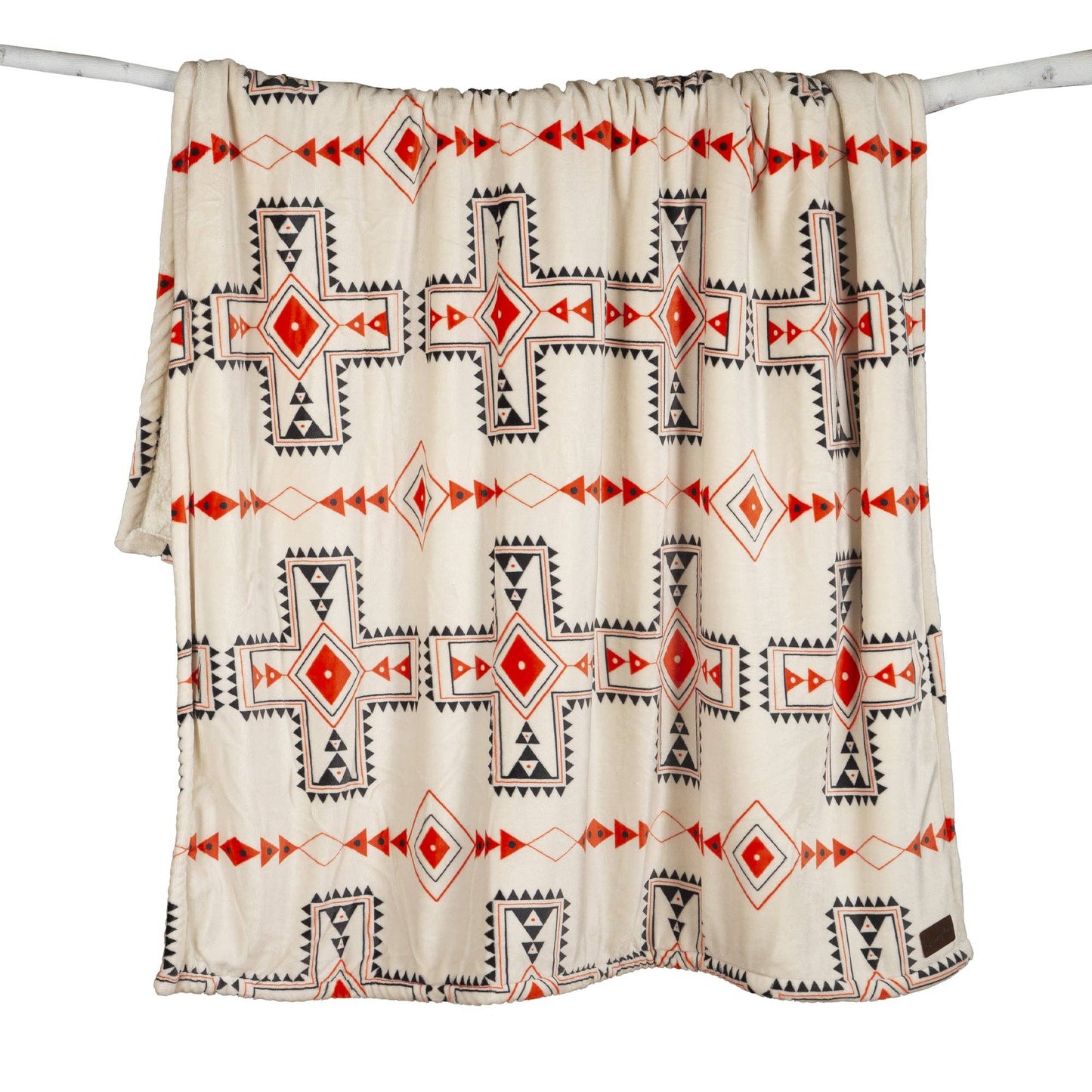 Wrangler Santa Fe Sun Plush Sherpa Throw Blanket