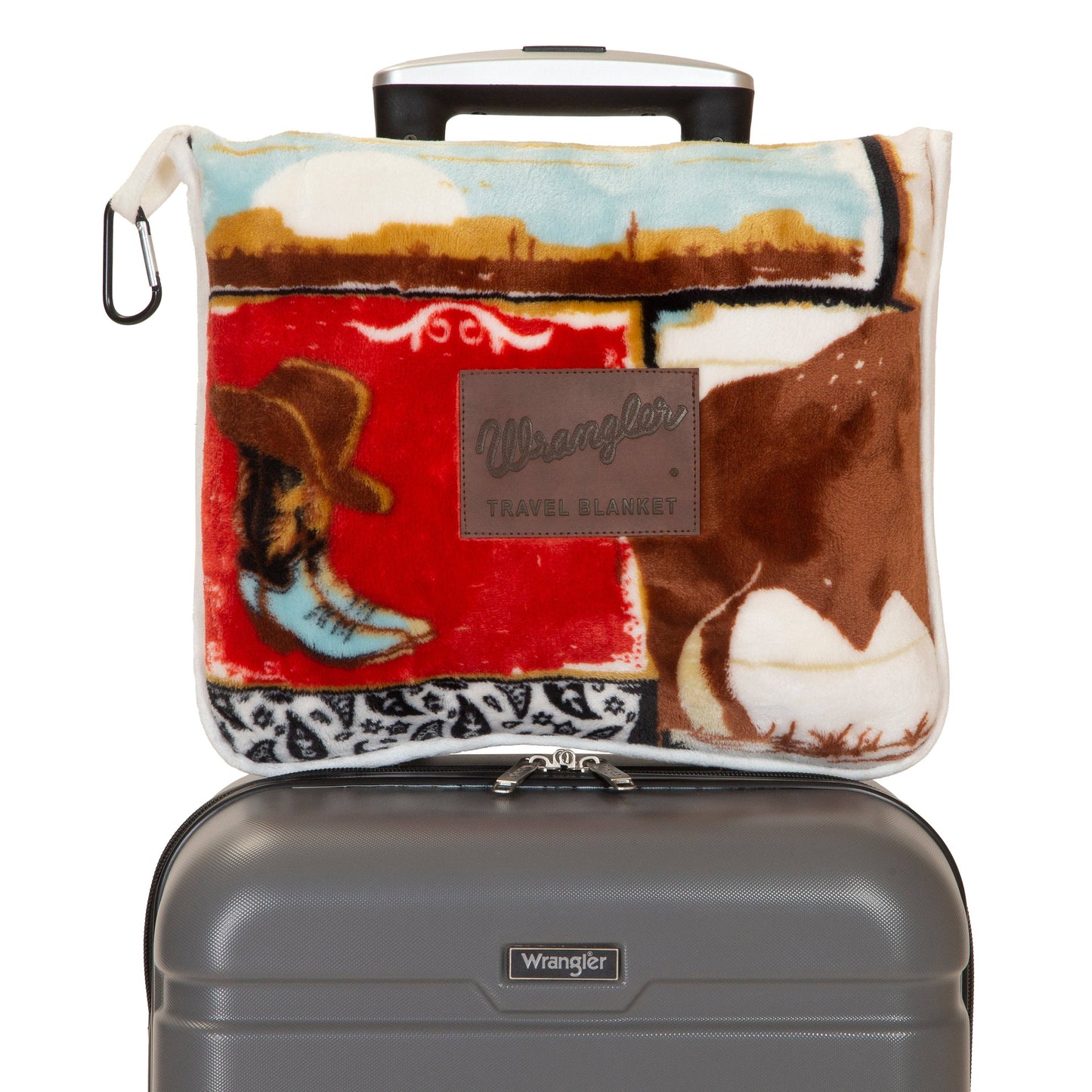 WRANGLER VINTAGE WESTERN TRAVEL BLANKET