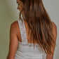 RIBBED LACE TANK