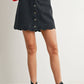 DENIM BUTTON SKIRT