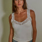 RIBBED LACE TANK