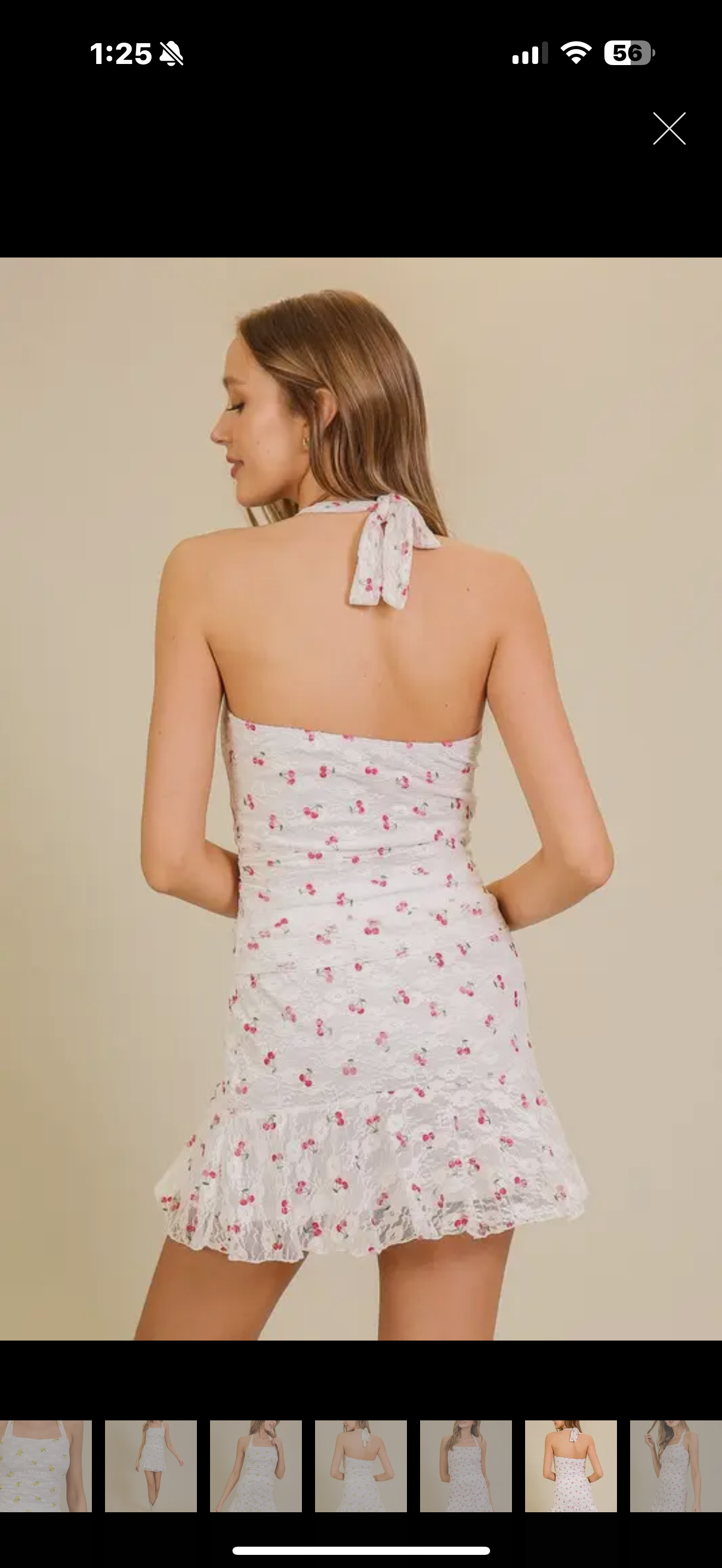 Lace Cherry Halter Top