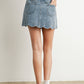 DENIM BUTTON SKIRT