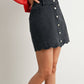 DENIM BUTTON SKIRT
