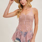SHEER LACE TANK