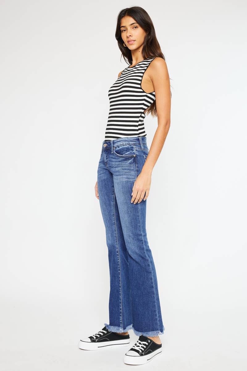 LOW RISE BABY BOOTCUT DENIM