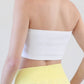 RIBBED BANDEAU TOP
