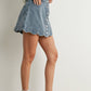 DENIM BUTTON SKIRT