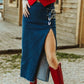 BRONCO DENIM SKIRT
