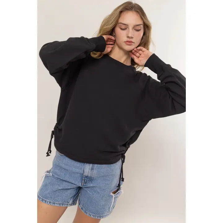 DRAWSTRING SWEATSHIRT
