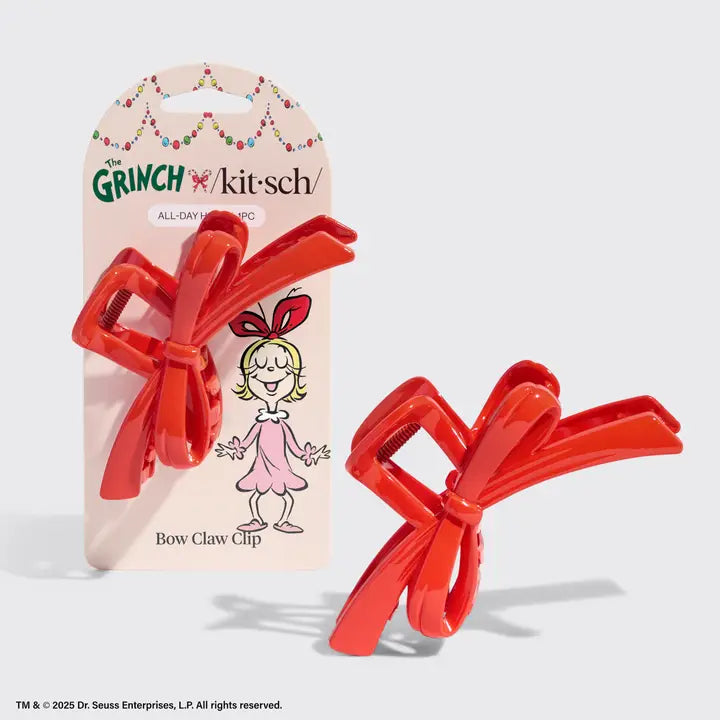 GRINCH BOW CLIP