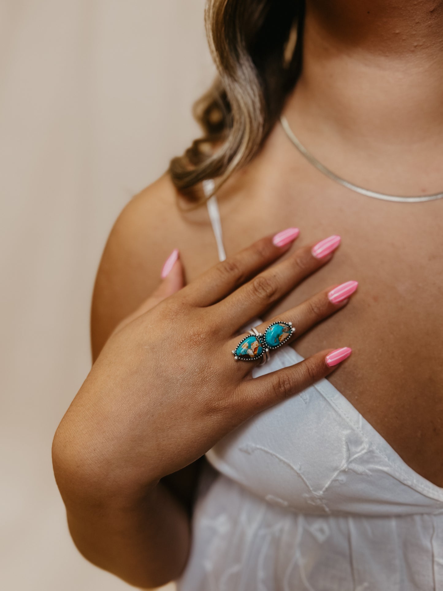 DOUBLE STONE RING