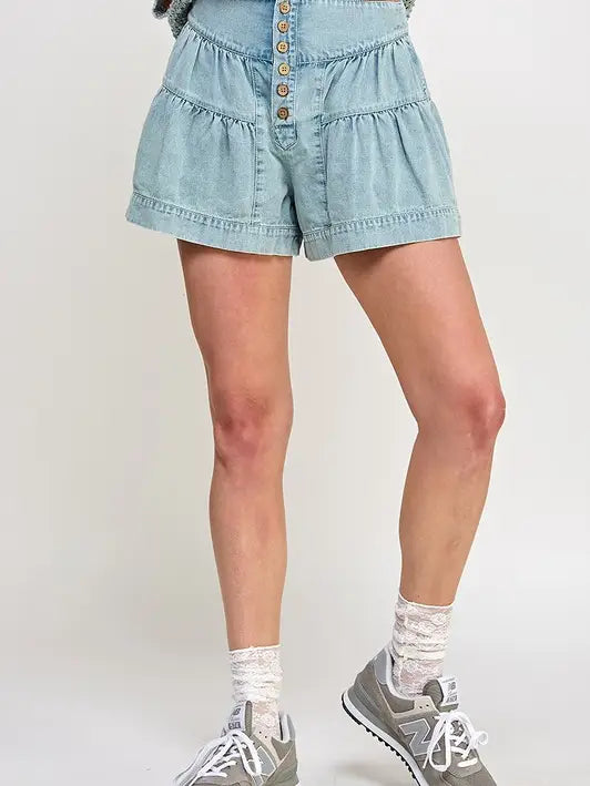 FLEUR DENIM SHORTS