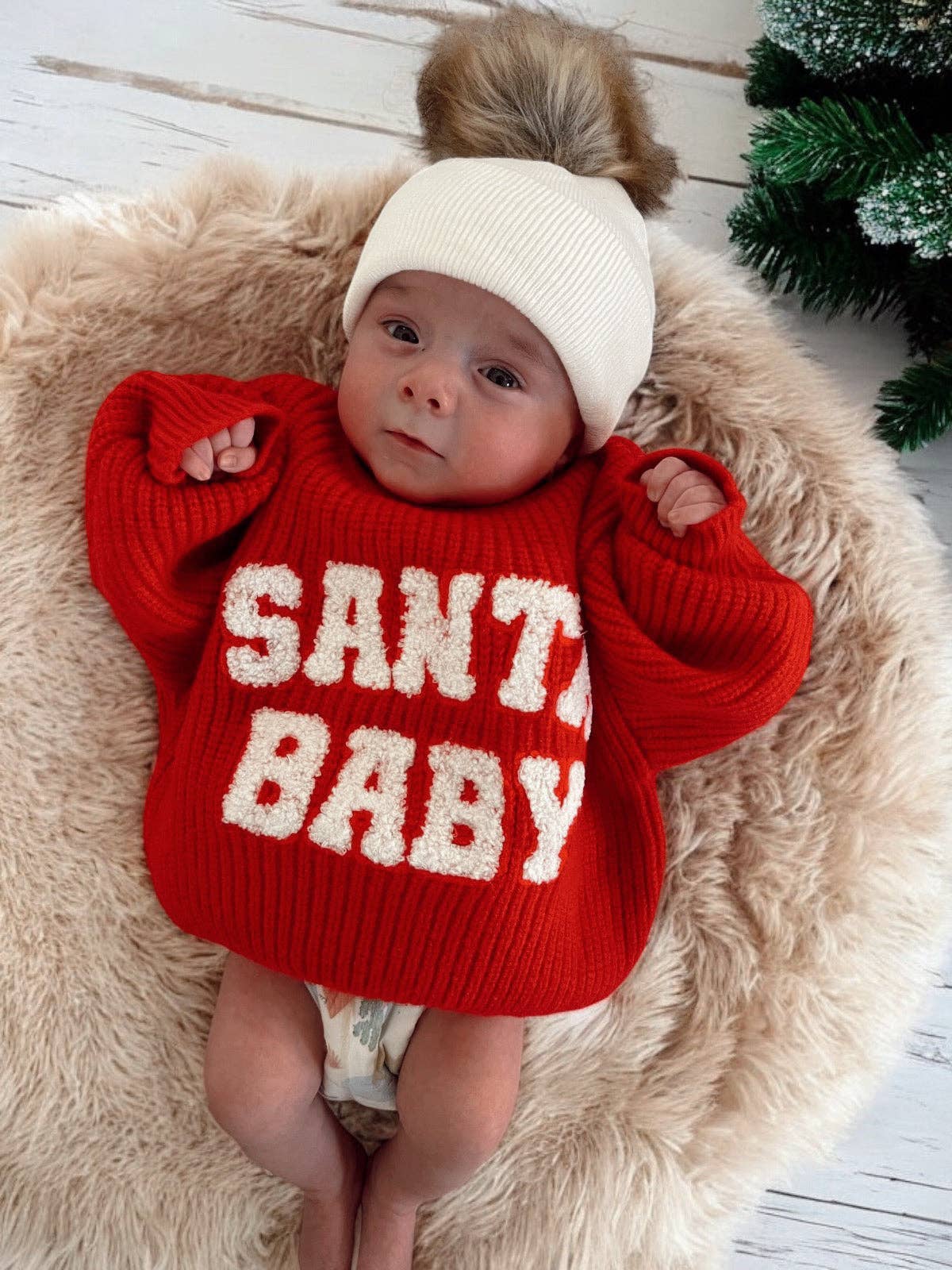SANTA BABY SWEATER