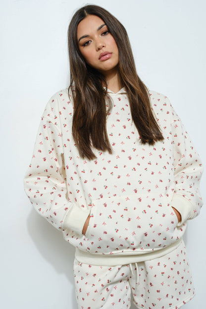 CHERRY BOW HOODIE