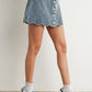 DENIM BUTTON SKIRT