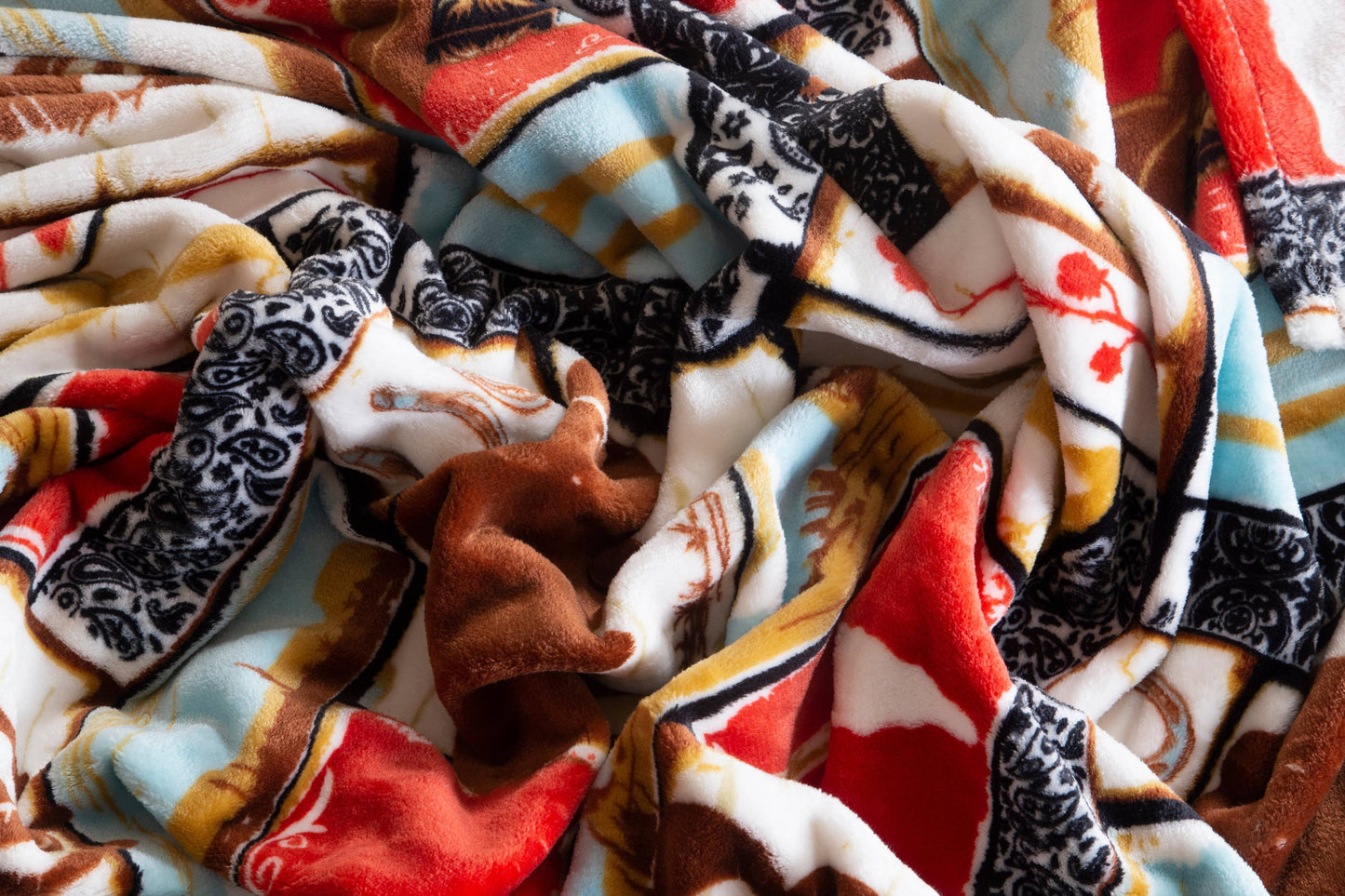 WRANGLER VINTAGE WESTERN TRAVEL BLANKET