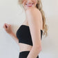 RIBBED BANDEAU TOP