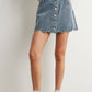 DENIM BUTTON SKIRT