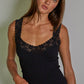 RIBBED LACE TANK