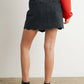 DENIM BUTTON SKIRT