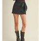 TIE FRONT MINI SKIRT